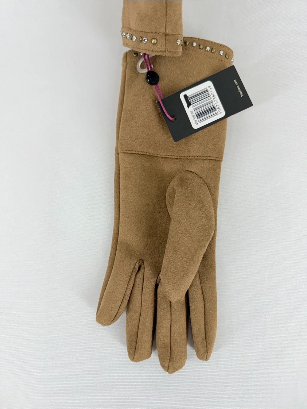 IDYLLWIND by Miranda Lambert Brown Faux Suede Studded Gloves New